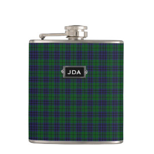 Monogrammierter Clan Austin Tartan Kariert Flask Flachmann