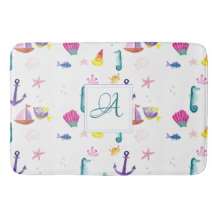 Monogrammierter Strandhütte Kinder Badezimmer Ozea Badematte