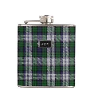 Monogrammiertes Black Watch Dress Tartan Kariert F Flachmann
