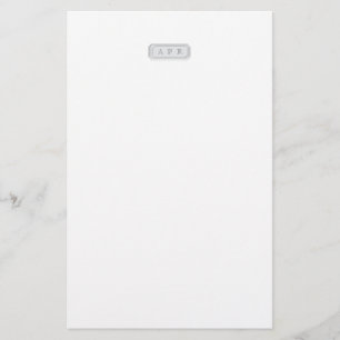 Monogrammiertes Edelstein-Schreibpapier Briefpapier