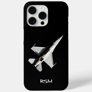 Monogrammiertes Flugzeug, Kampfflugzeug, PILOT, Ma Case-Mate iPhone Hülle