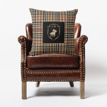 Monogrammiertes klassisches Tartan-Karo-Polo Mocha