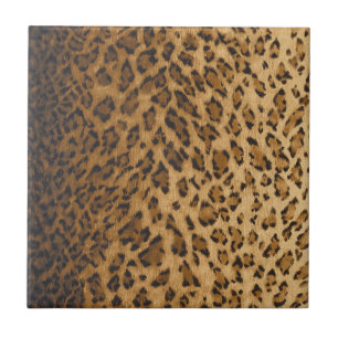 Monogramminitialen des Leopard-Druckes A Fliese
