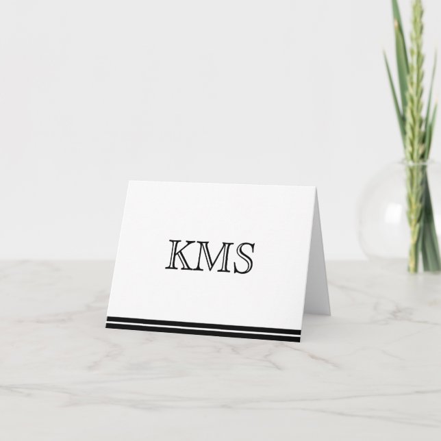 Monogrammkarte (Vorderseite)