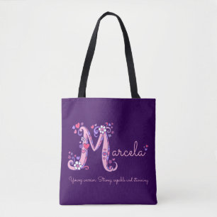 Monogrammkunst- u. -namenbedeutungstasche Marcela Tasche