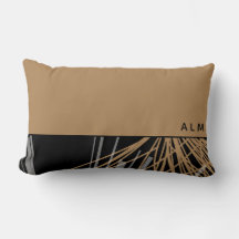 Monogrammm | Abstrakte Ribbbons aus Schwarz und Ta