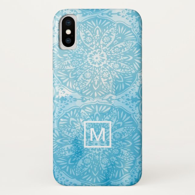 Monogrammm | Ananas Life III Case-Mate iPhone Hülle (Rückseite)