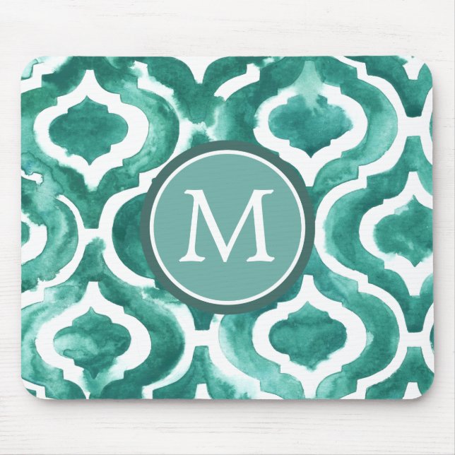 Monogrammm | Aquamarine Motif IV Mousepad (Vorne)