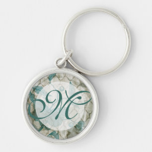 Monogrammm  Arabeske Butterfliegen V Schlüsselanhänger