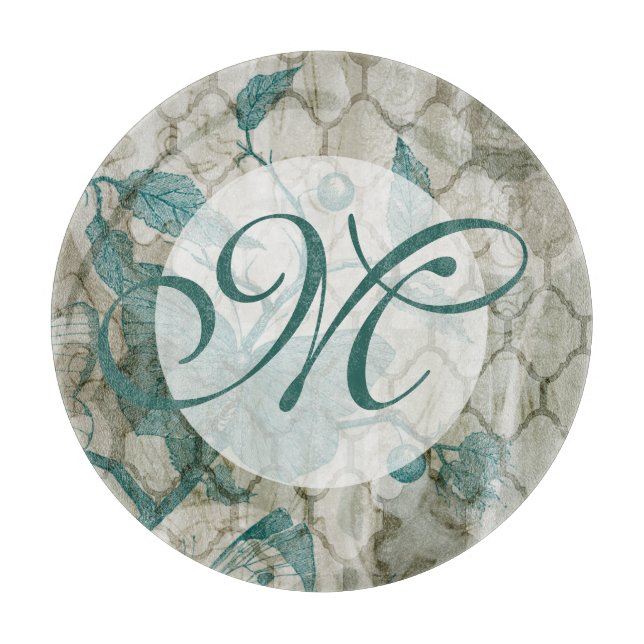 Monogrammm | Arabesque Butterflies V Schneidebrett (Vorderseite)