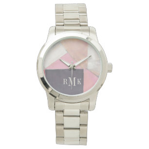 Monogrammm   Blushing Bride Armbanduhr