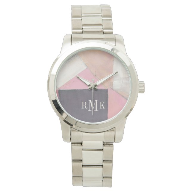 Monogrammm | Blushing Bride Armbanduhr (Vorderseite)