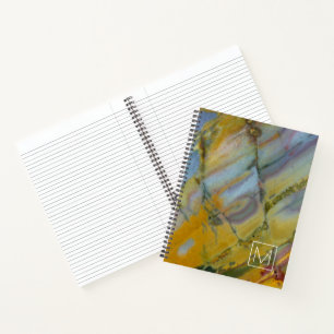 Monogrammm Colorful Crayola Jasper Notizbuch
