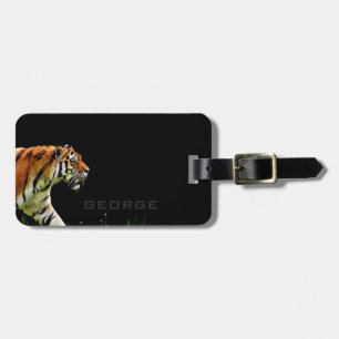Monogrammm. Der einsame Tiger. Gepäckanhänger