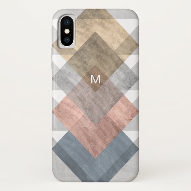 Monogrammm | Diamond Align I Case-Mate iPhone Hülle (Rückseite)