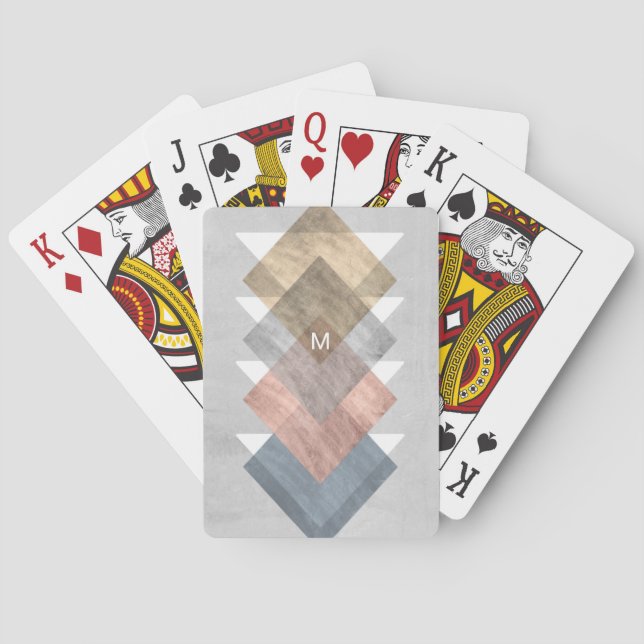 Monogrammm | Diamond Align I Spielkarten (Rückseite)