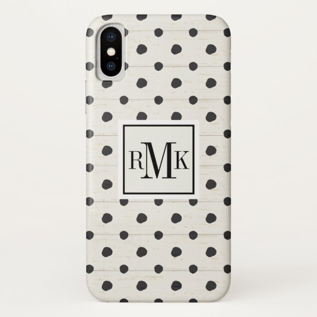 Monogrammm| Einfache Zeichen Schritt drei Case-Mate iPhone Hülle (Rückseite)