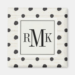 Monogrammm  Einfache Zeichen Schritt drei Magnet