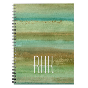Monogrammm Felder im Frühjahr I Notizblock