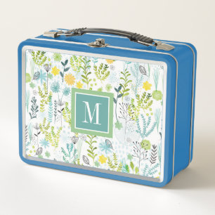 Monogrammm Freies Muster Metall Lunch Box