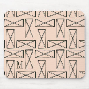 Monogrammm   Geometrisches Rechteck X Mousepad