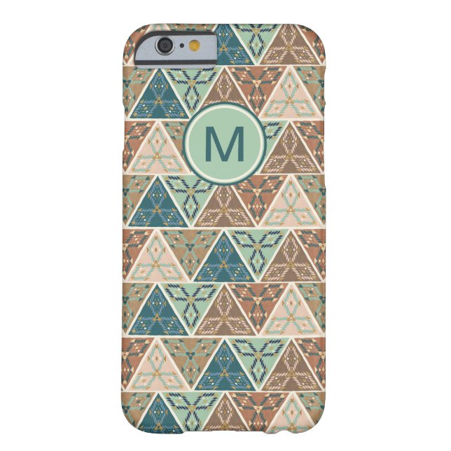 Monogrammm| Geoschritt| Geometrisches Muster Case-Mate iPhone Hülle (Rückseite)