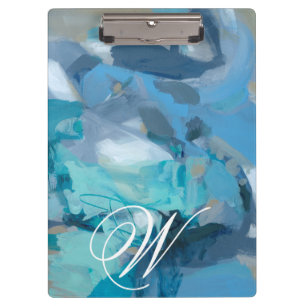 Monogrammm gequetscht klemmbrett