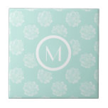 Monogrammm | Glück der Pflanze | Pastel Succulent Fliese<br><div class="desc">Genießen Sie dieses kreative, pastellfarbene Muster auf einem Produkt oder einer Tapete, um die Welt um Sie herum zu erweitern und zu erweitern. Künstler: Grace Popp</div>