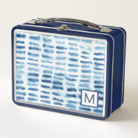 Monogrammm | Indigio Wasserfarbe Print