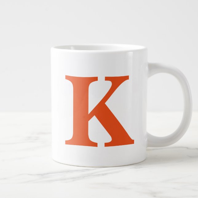 Monogrammm Jumbo-Tasse (Rechts)