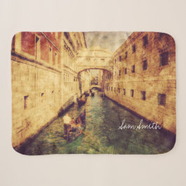 Monogrammm. Kanal in Venedig Italien. Europa. Sherpadecke