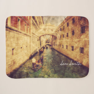 Monogrammm. Kanal in Venedig Italien. Europa. Sherpadecke