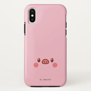 Monogrammm. Kawaii Niedlich Emoji Piggy. title_seo2
