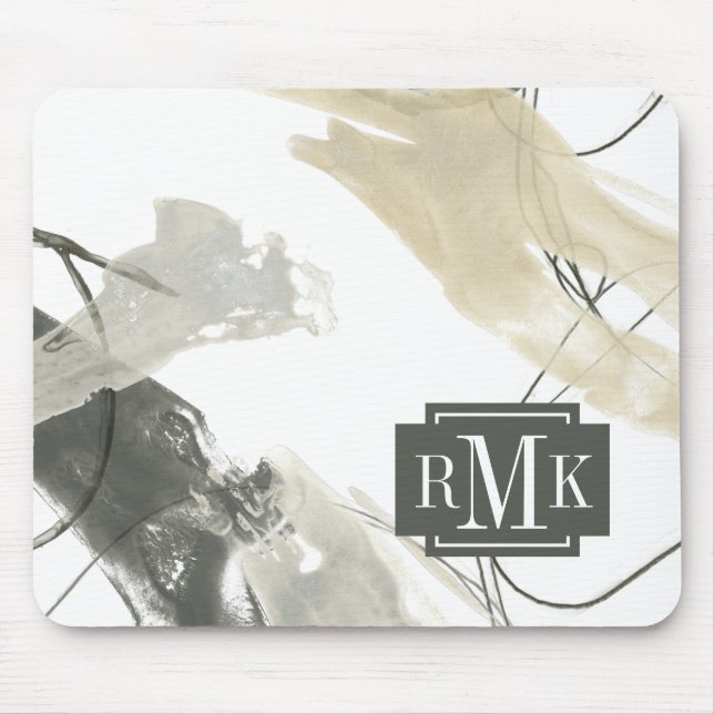 Monogrammm | Monochrome Dynamik Mousepad (Vorne)