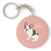 Monogrammm. Niedlicher französischer Bulldog.