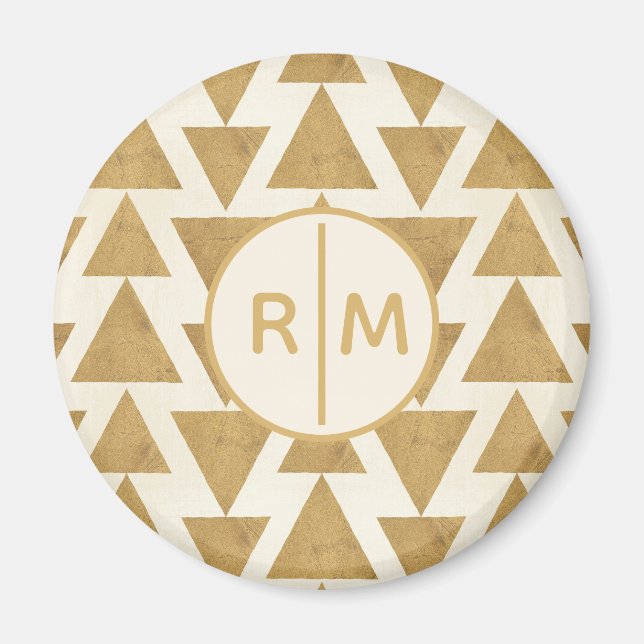 Monogrammm | Outdoor Geo Step | Geometrische Seite Magnet (Vorne)