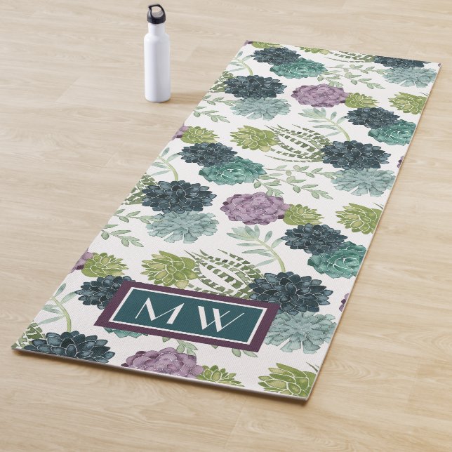 Monogrammm | Pflanze Happy Collection Succulent Pa Yogamatte (Beispiel)