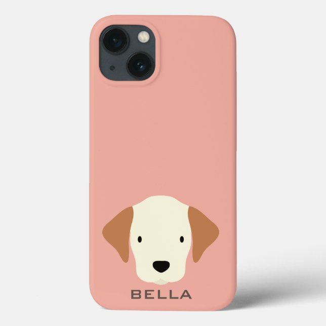 Monogrammm. Pups Regel! Niedlicher Hund. Case-Mate iPhone Hülle (Rückseite)