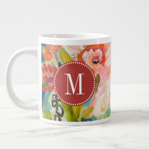 Monogrammm   Secret Garden Floral III Jumbo-Tasse