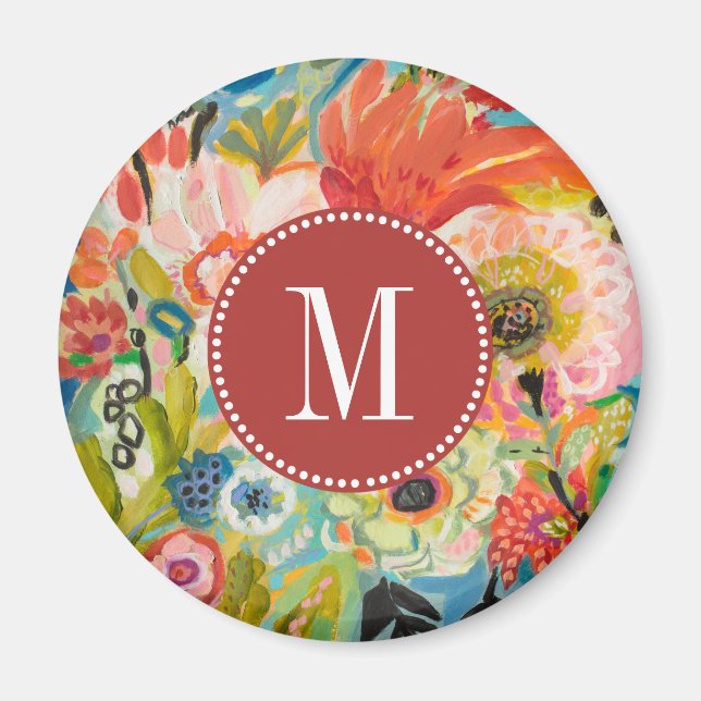 Monogrammm | Secret Garden Floral III Magnet (Vorne)