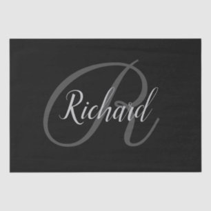 Monogrammm Seidenpapier