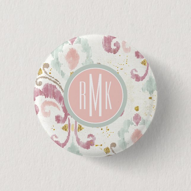 Monogrammm| Soft Deko Pattern Button (Vorderseite)