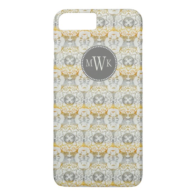 Monogrammm | Tapestry Rosette II Case-Mate iPhone Hülle (Rückseite)