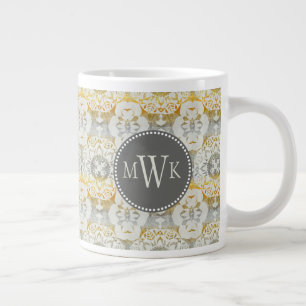 Monogrammm Tapestry Rosette II Jumbo-Tasse