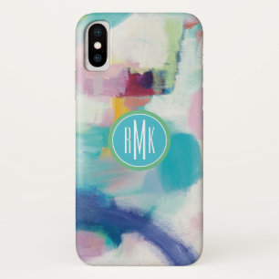 Monogrammm Test und Airy Bright iPhone X Hülle