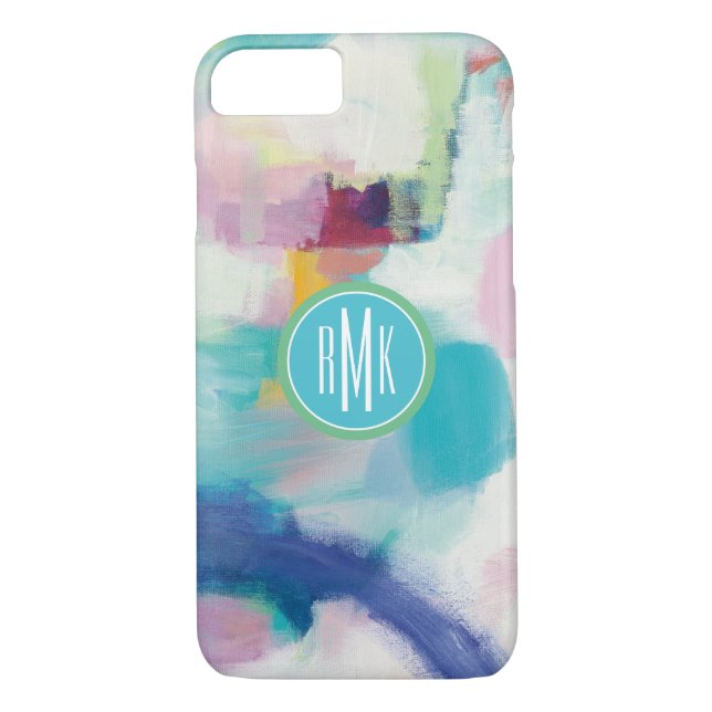 Monogrammm | Test und Airy Bright Case-Mate iPhone Hülle (Rückseite)