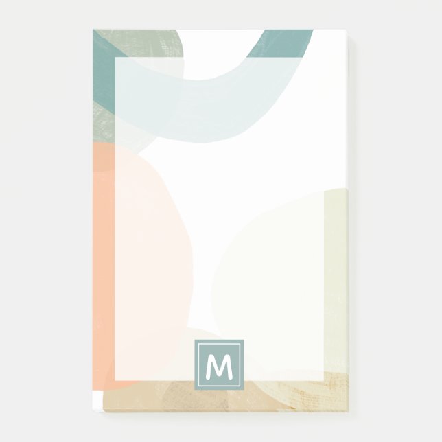Monogrammm | Thrombozyten Post-it Klebezettel (Vorderseite)