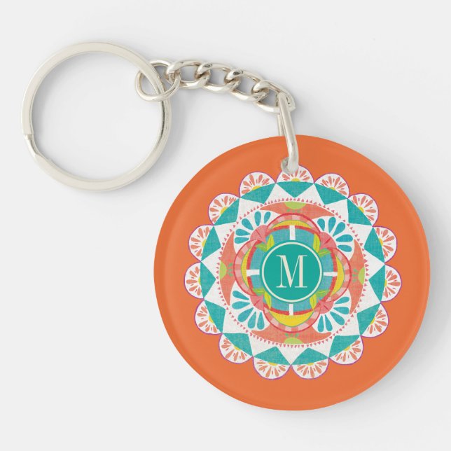 Monogrammm| Wie Frida IV Schlüsselanhänger (Vorderseite)