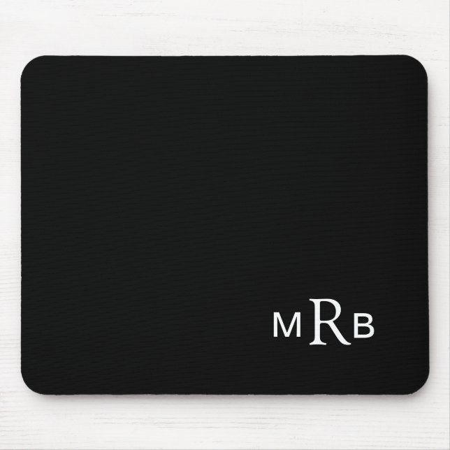 MonogrammMausunterlage mit Ihren Initialen Mousepad (Vorne)