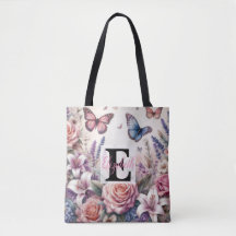 Monogrammname auf Aquarellfarben-Blume in Pastellf